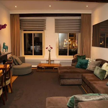 Red Light District Canal View Amsterdam