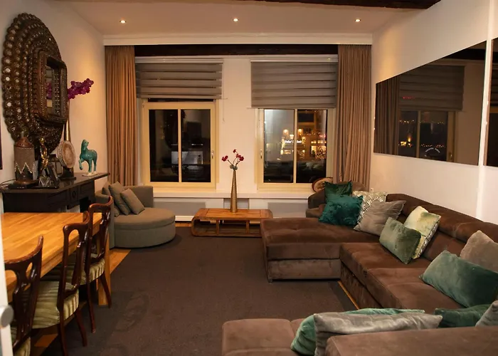 Red Light District Canal View Amsterdam